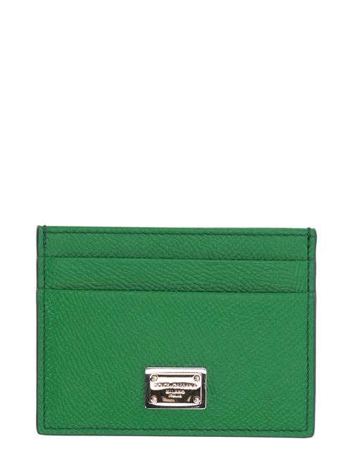 Logo-plaque leather cardholder Dolce & Gabbana | BI0330A100187192